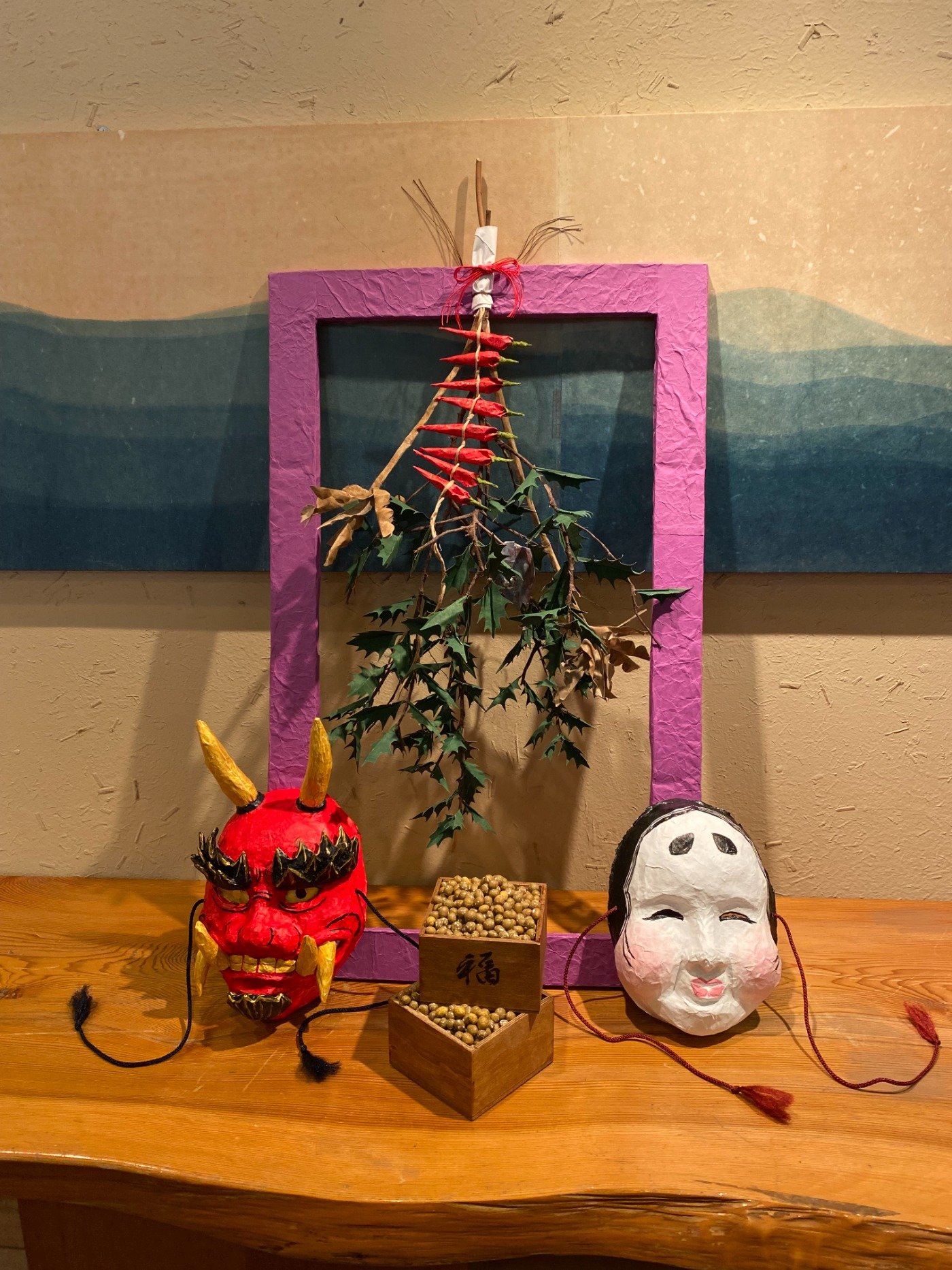 100均 節分の飾り可愛い！吊るし飾りの作り方 DIY cute! Hanging decoration