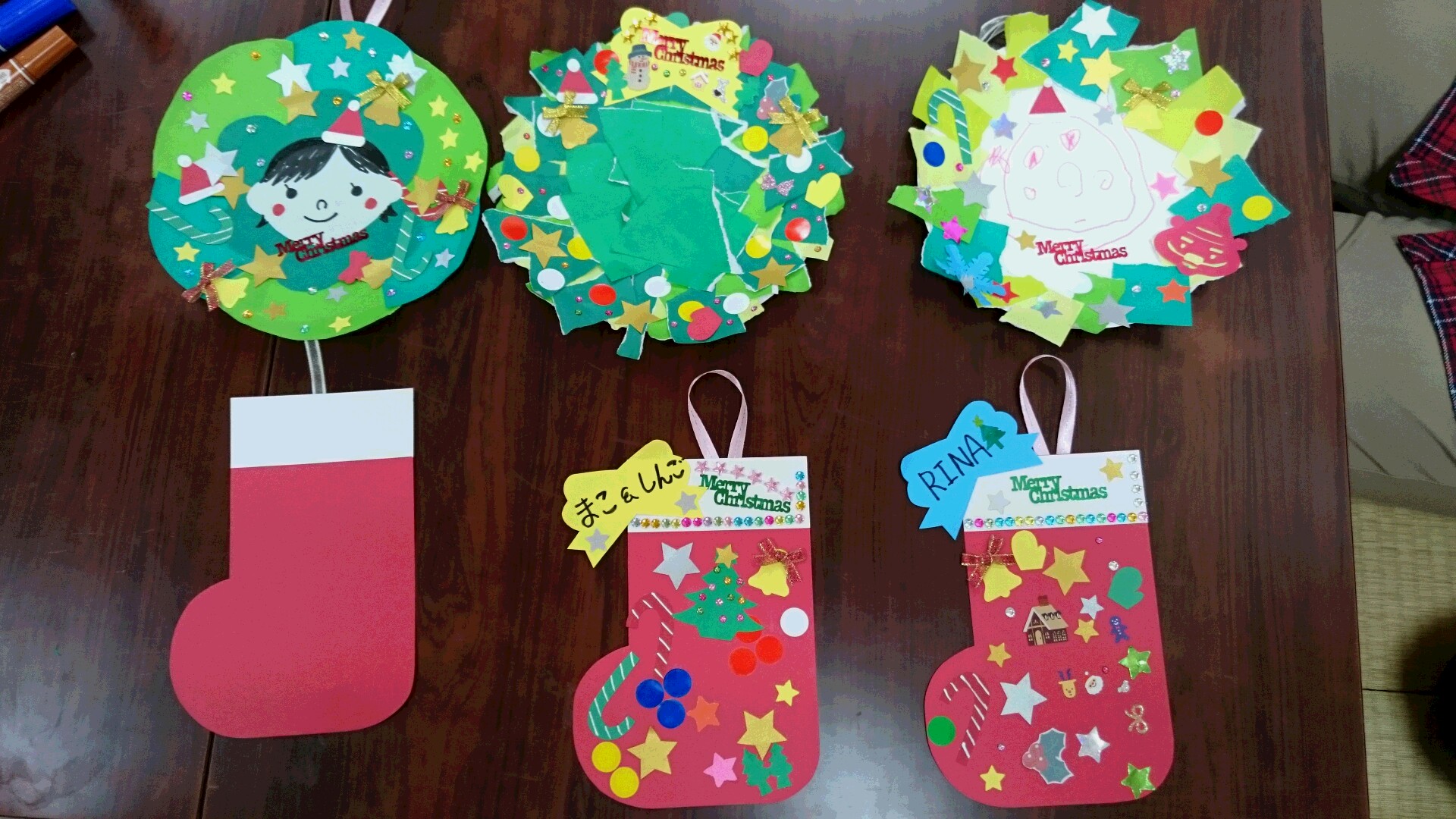 クリスマスブーツ製作 ２～５歳児: ちっちゃな保育園スマイリー ブログ