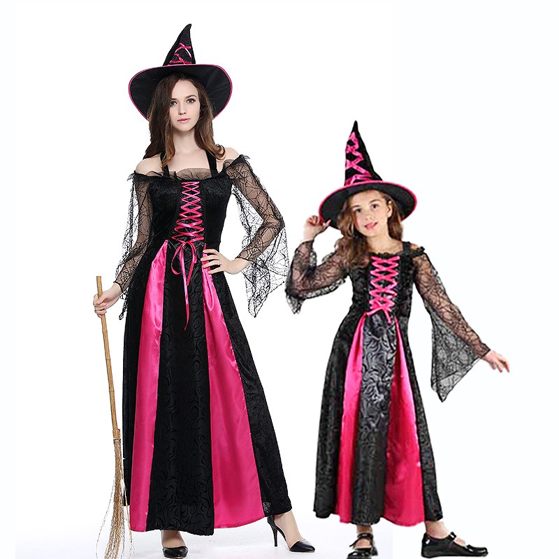 ハロウィン 衣装 コスプレ ワンピース ロング丈 魔女 黒 イベント 仮装 パーティ コスチューム 目立つ ホラー : VIVISHOW - 通販 -Yahoo!ショッピング