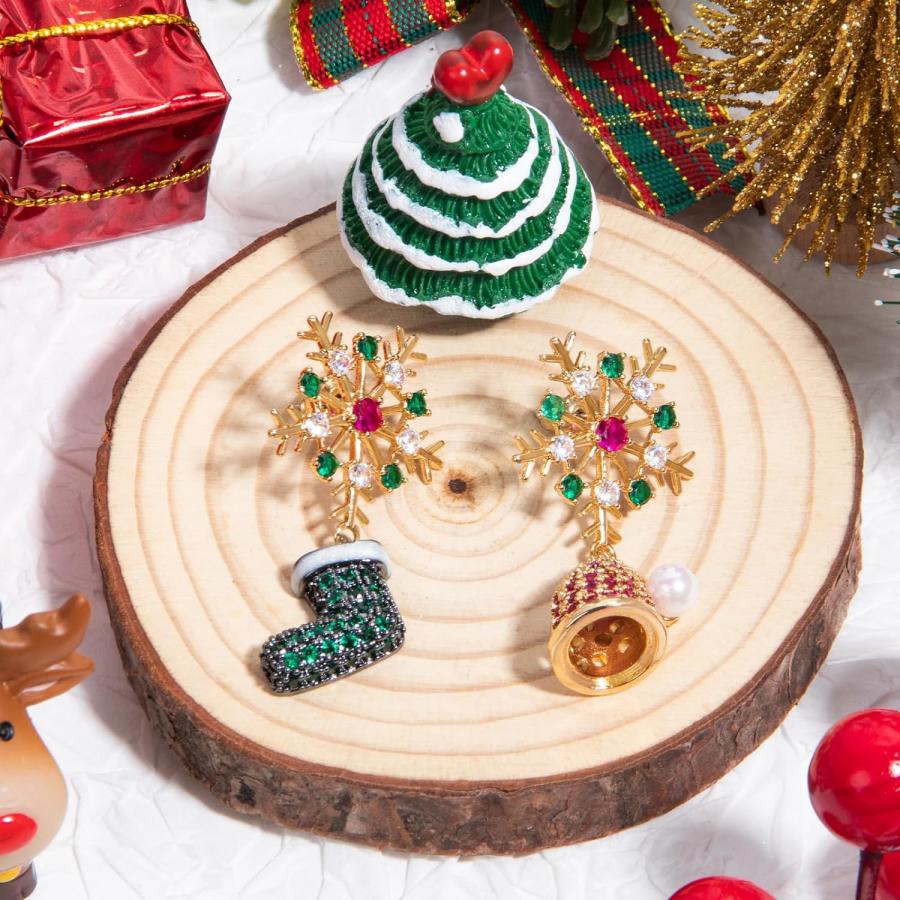 28810 クリスマスモチーフのイヤリング