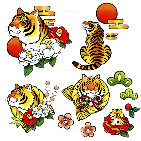 手書き 年賀状 寅年