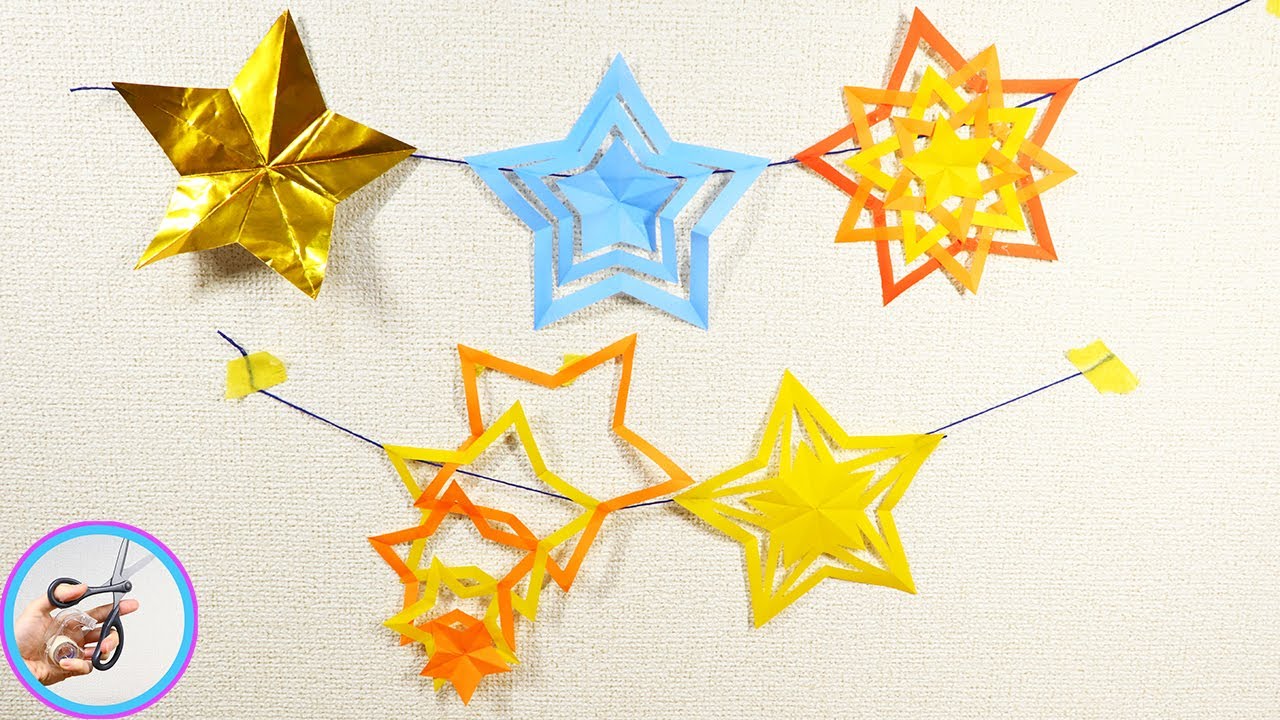 おうちクリスマス飾りにおすすめ！折り紙で作る雪の結晶ガーランド