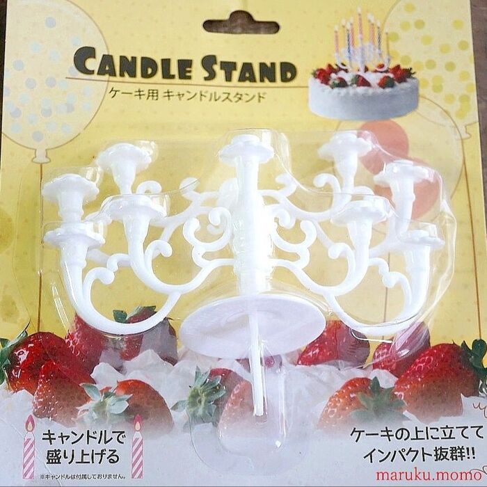 誕生日ケーキの飾りはセリアのかわいいピックやローソクで