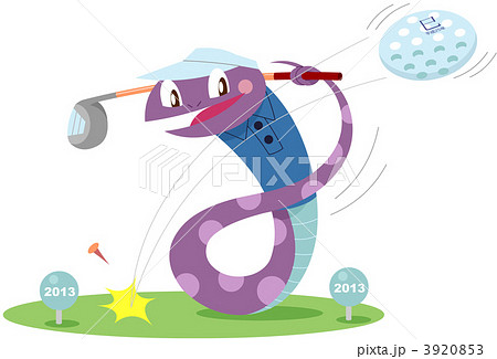 ゴルフ馬パット可愛い午年の年賀状テンプレート年賀状2026無料午年の年賀状テンプレートと馬のイラスト年賀状 でざいんばんく