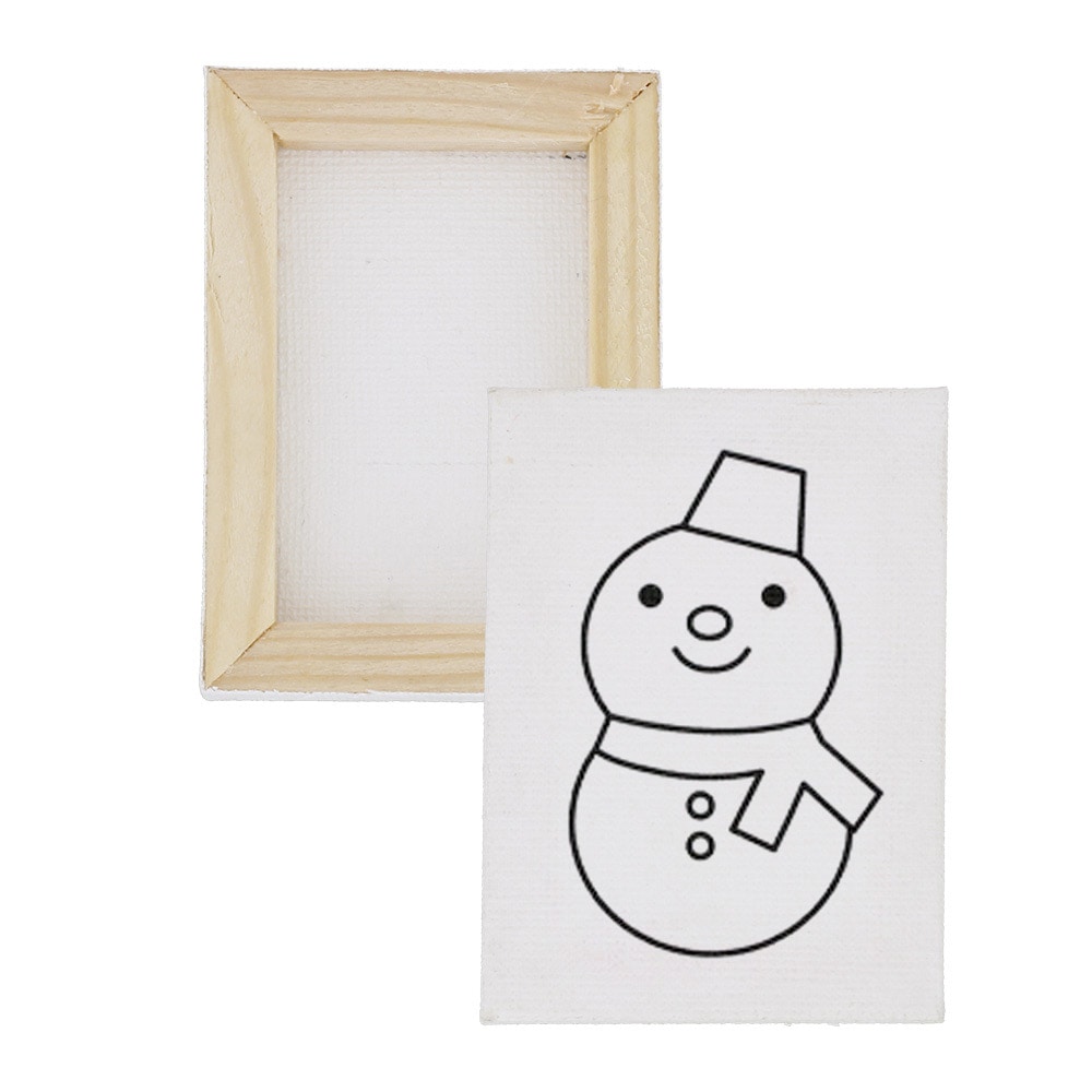 ゆきだるま４の塗り絵が無料！ぬりえワールド