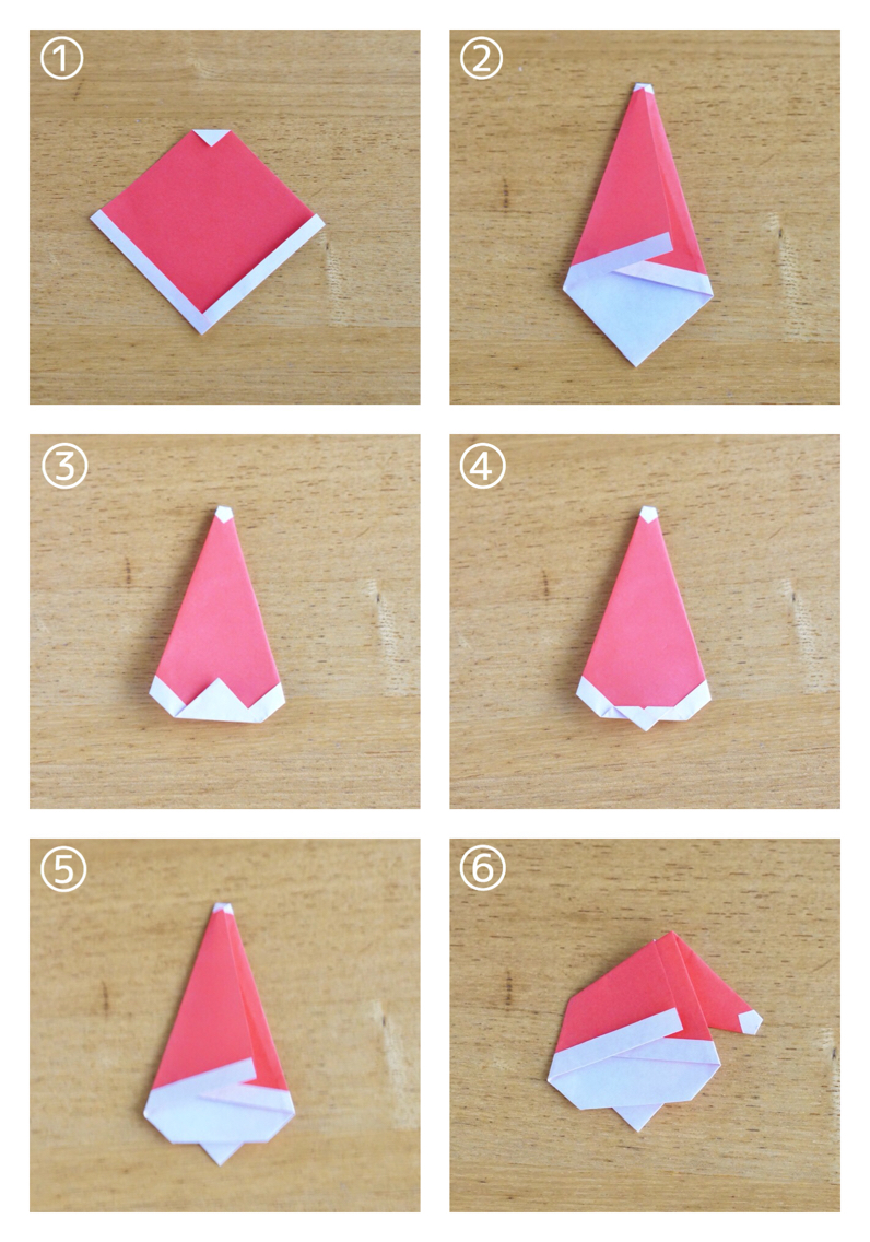 折り紙 サンタクロースの作り方 Origami Santa Claus instructions