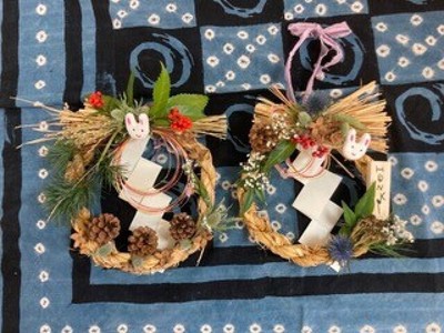 2024年末イベント12 22 日しめ縄リースを作ろう！ 横浜根岸体験ワークショップ Art Room Lumiere