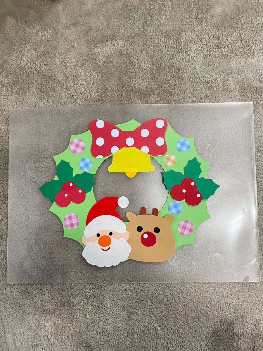 12月製作に♪クリスマスリースをつくろう 折り紙で準備簡単
