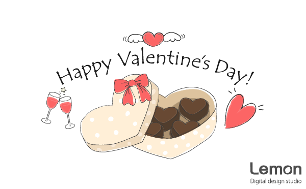 バレンタインイラスト チョコレートとハート無料フリーイラスト素材集 Frame illust