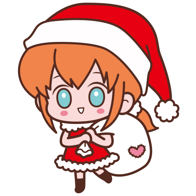 オーソドックスなサンタ帽とポンチョです。クリスマス関連の画面作りに。お身体に