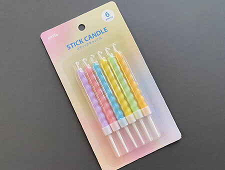 セリア購入品 待って、これは即買いだよ ！韓国インテリアみたいな「激かわキャンドル」誕生日ケーキに欠かせなくなりそう！ 画像・動画