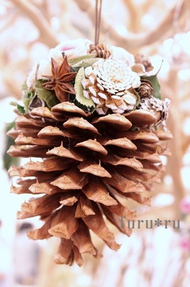 松ぼっくりのクリスマス装飾 クリスマスツリーの鐘 - 水っぽく クリスマスツリーの鐘鐘飾りの