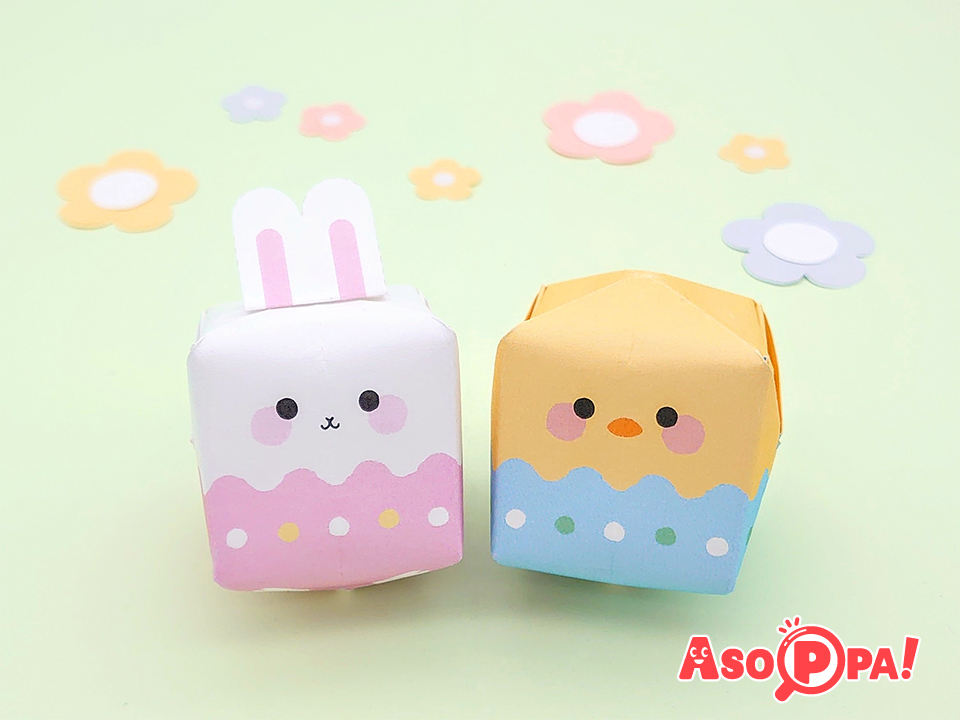 折り紙 イースターうさぎの折り方How To Make an Origami Easter Bunny