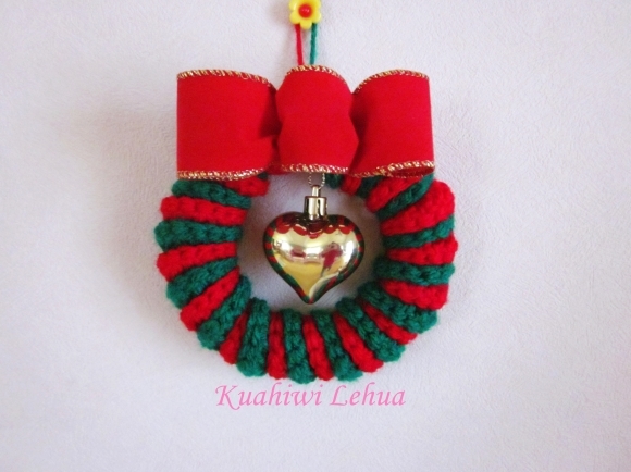 こどもあみもの ゆびあみでクリスマスリース☆ 作り方youtube公開こどもあみもの アトリエコドモモ ふじわらゆうこ編み物教室