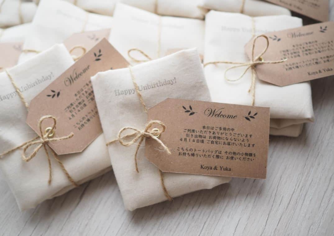 結婚式 ウェディング プチギフト サンキュータグ トレーシングペーパー 日付 引き出物袋にも その他雑貨 Aqua 通販16243951Creema クリーマ