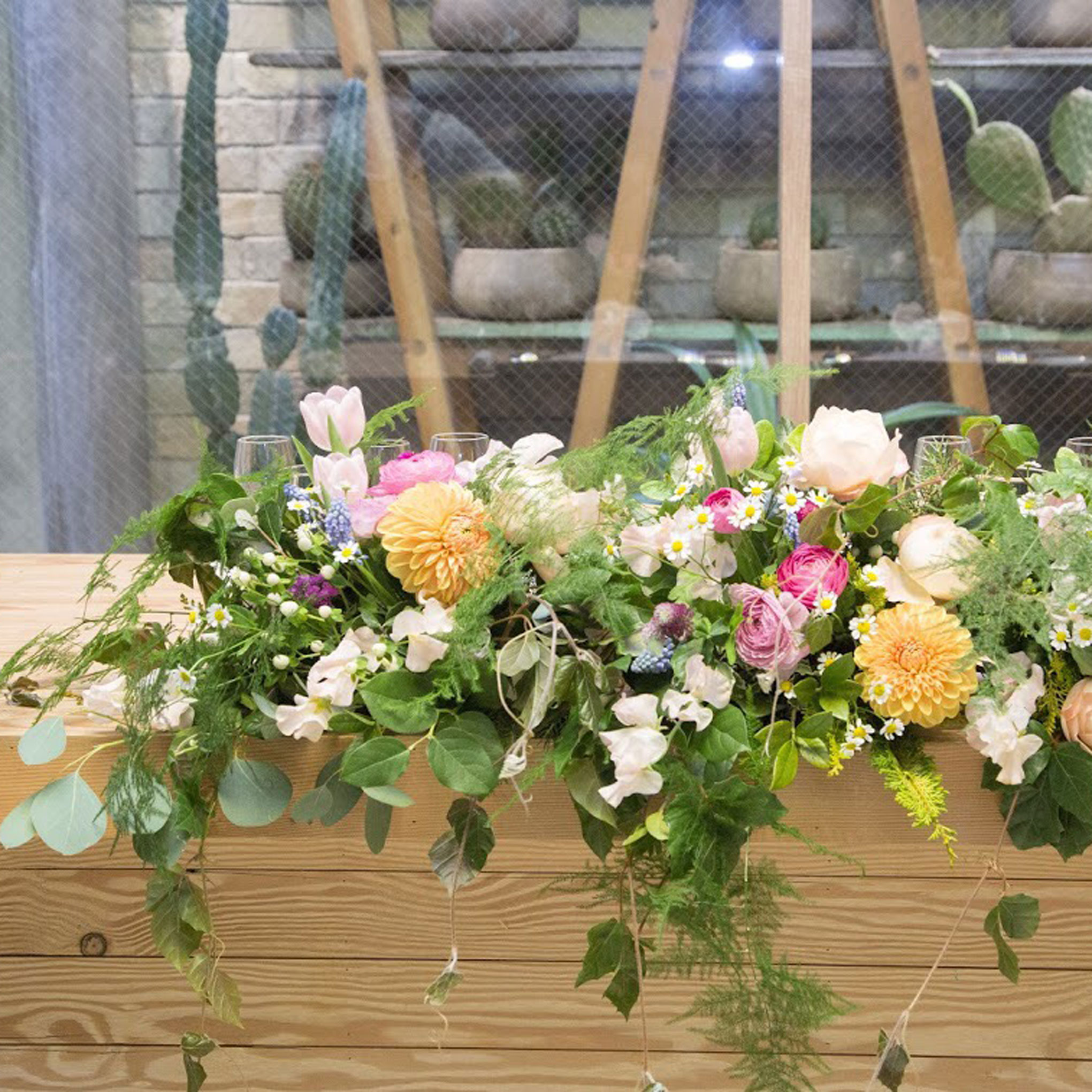 結婚式☆会場装花 白グリーンバージョンUPしました