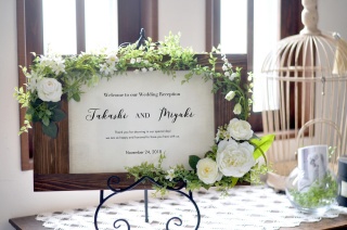 new！結婚式ウェルカムボード♡結婚祝いにも ウェルカムボード ウエディングボード名入れ 文字入れ オーダーメイド オリジナル プレゼントギフト プリザーブドフラワー フラワー 挙式 結婚式 結婚証明書 新郎 新婦 恋人 カップル プロポーズ 夫婦 旦那 夫 奥さん 嫁