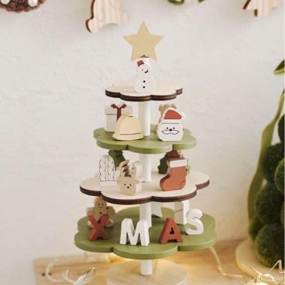 雪付きミニツリー Christmas スリーコインズ スリコ 3COINS