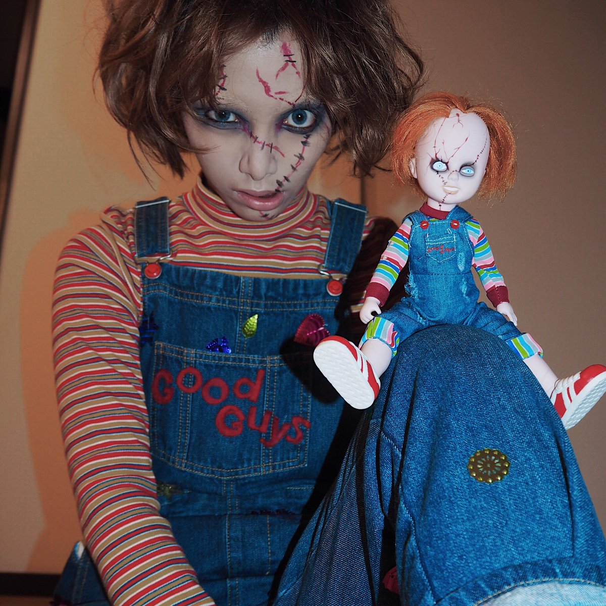 Halloween🎃ハロウィンハロウィン仮装ハロウィンコスプレコスプレ傷メイクハロウィンメイクおすすめにのりたTikTok