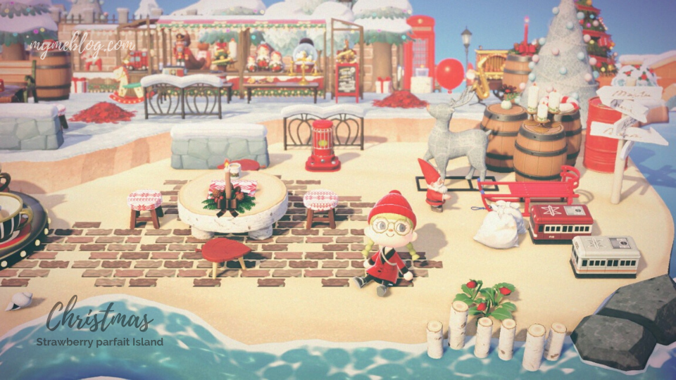 あつ森 クリスマスな雰囲気の斜めの道レイアウトが素敵✨ - あつ森まとめ速報