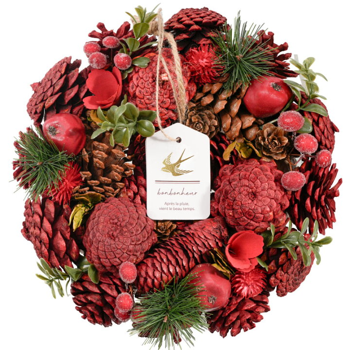 クリスマスリース 手作り 北欧 ナチュラル 玄関 おしゃれ フレッシュ 手作りキット 大きい 材料 手作りクリスマスリース 50cm : 花 母の日フラワーギフト 憧れ - 通販 - Yahoo!ショッピング