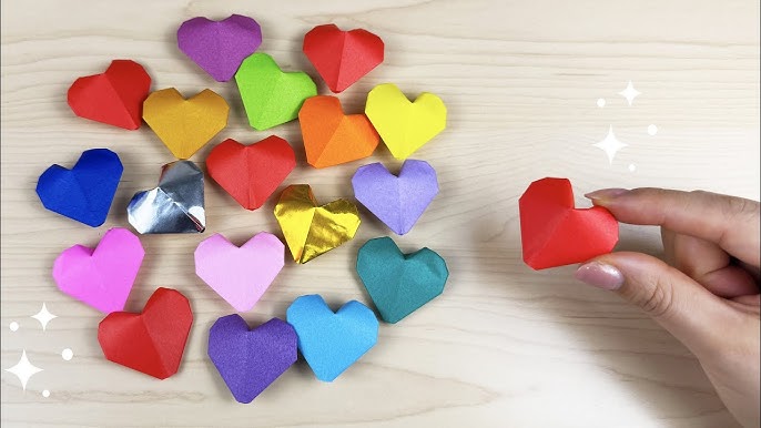 バレンタインの折り紙