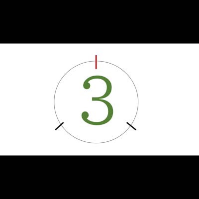 カウントダウン 素材 音445 無料写真