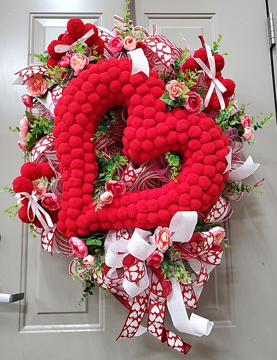 100均DIY・ハートでリース！バレンタイン・ホワイトデーにもぴったり 似顔絵 ウェルカムボード サンクスボード ポストカード 全品送料無料 手描き花 プレゼント＋Calme＋ カルム: calme-blog