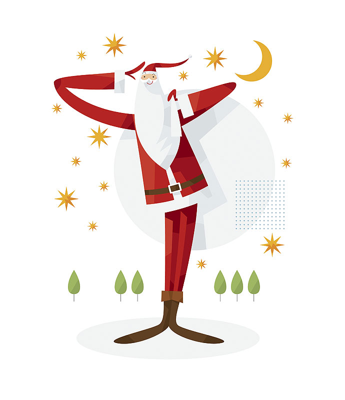 サンタクロース 顔 のイラスト無料のフリー素材 イラストエイト