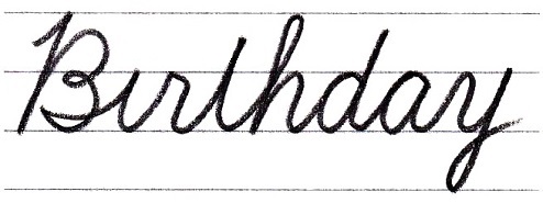 Happy Birthday書き方 簡単 太文字TikTok