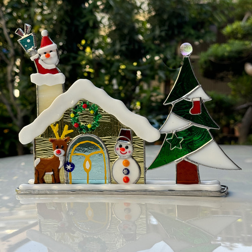 ステンドグラス クリスマスノームのオーナメント その他インテリア雑貨 Atelier 108 通販 18475586Creema クリーマ