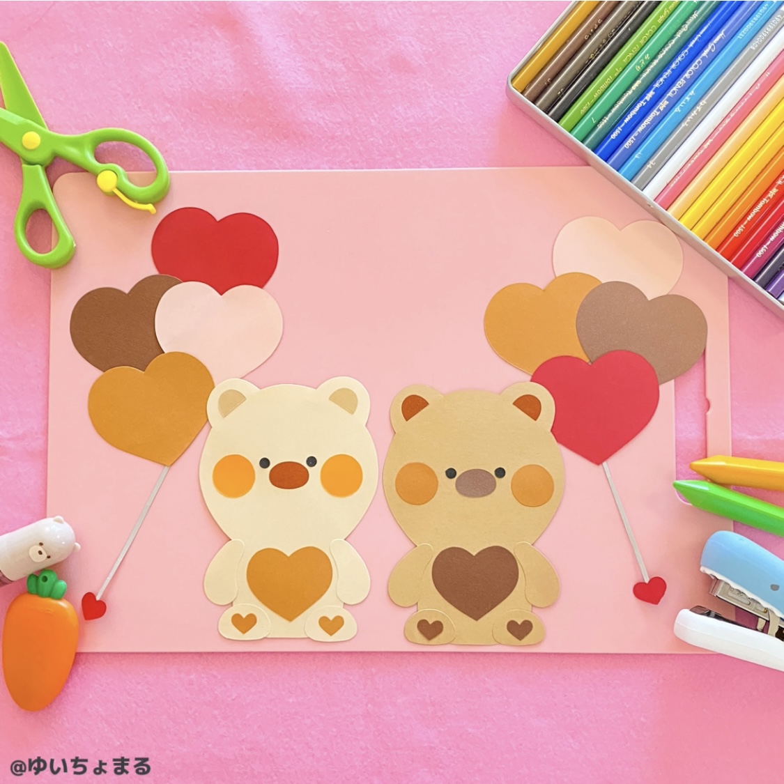 壁面 バレンタイン 1月2月 保育 保育・幼稚園 施設 学童 キッズ フォト 掲示板 窓・室内飾り 12月11月 雑貨・その他 ふるふる 通販13256235Creema クリーマ