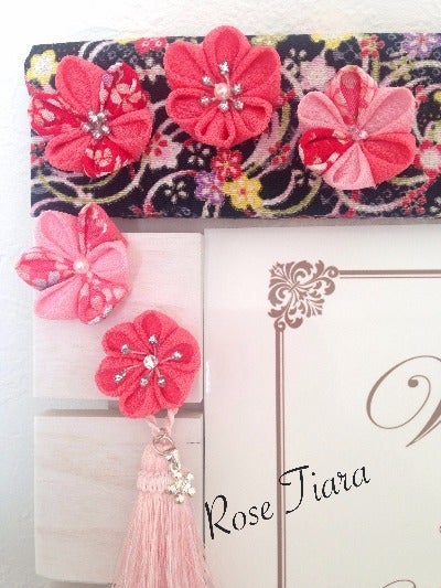 オーダメイド⭐️つまみ細工 ちりめん細工 お祝い ウェルカムボード