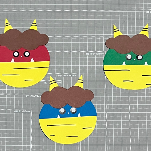 節分☆鬼☆壁面飾り☆保育 型紙 SMILE 通販 13280668Creema クリーマ