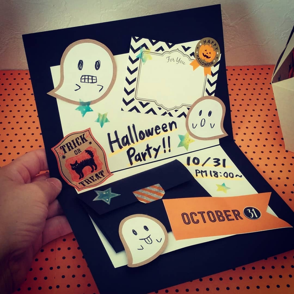 飛び出すカード手作りキット03* kurukuru *≪ハロウィン限定≫ - ハンドメイドカードR*piece れいんぼーぴーす