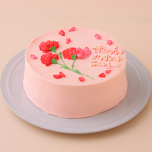 母の日カーネーションベリーレアチーズケーキ