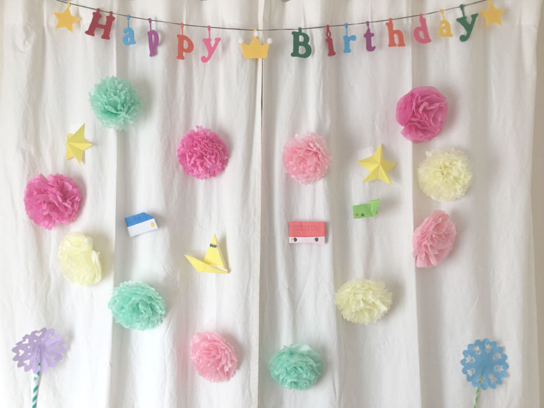 お花紙 誕生日飾り付けのインテリア実例RoomClip ルームクリップ