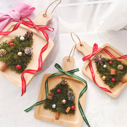 送料無料 手作りキット クリスマスツリーハーバリウム Lサイズ 200mlhanaco-プリザーブドフラワーはなこ