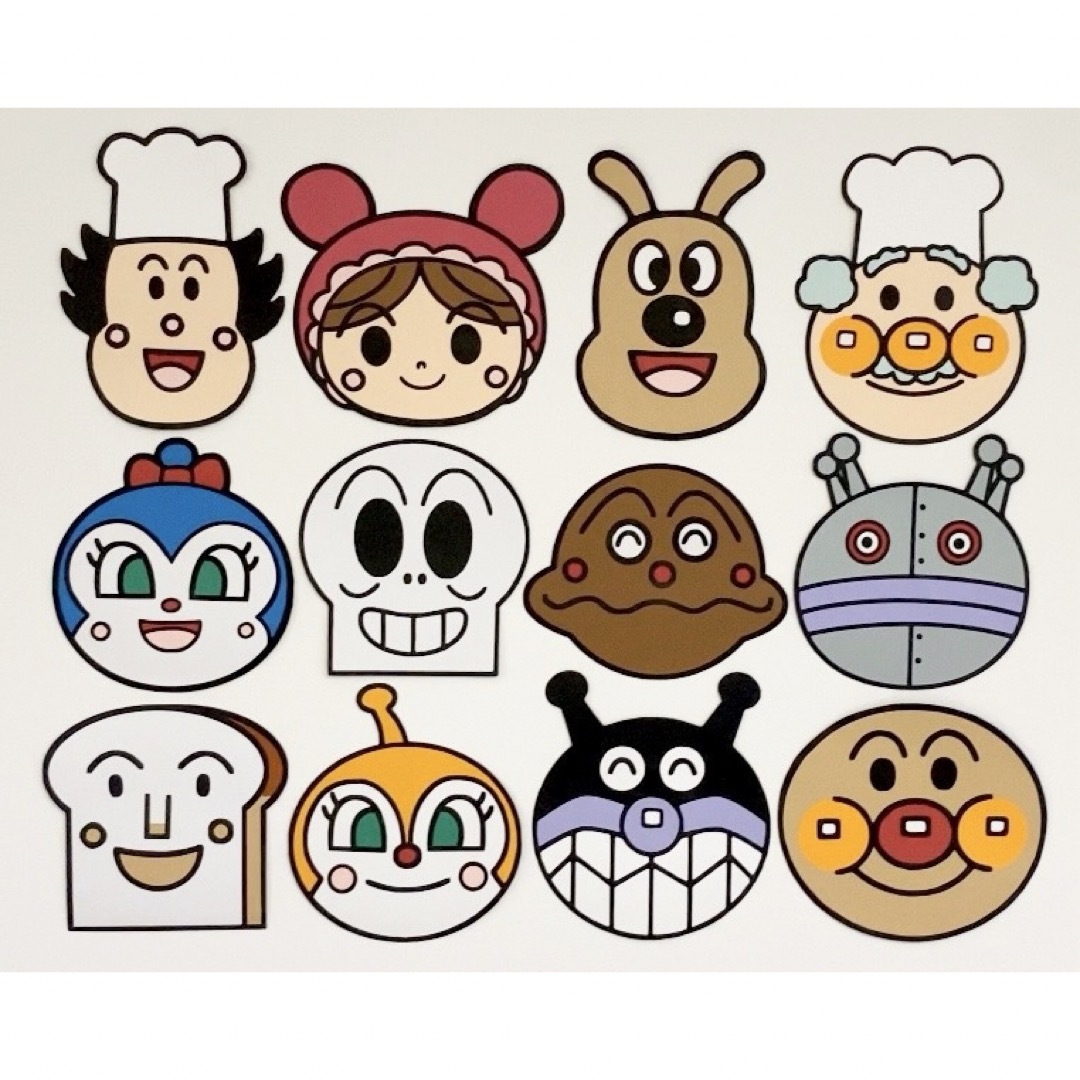 アンパンマン 壁面 壁 飾り 画用紙 誕生日 幼稚園 保育園 ペーパークラフト キャラクタ