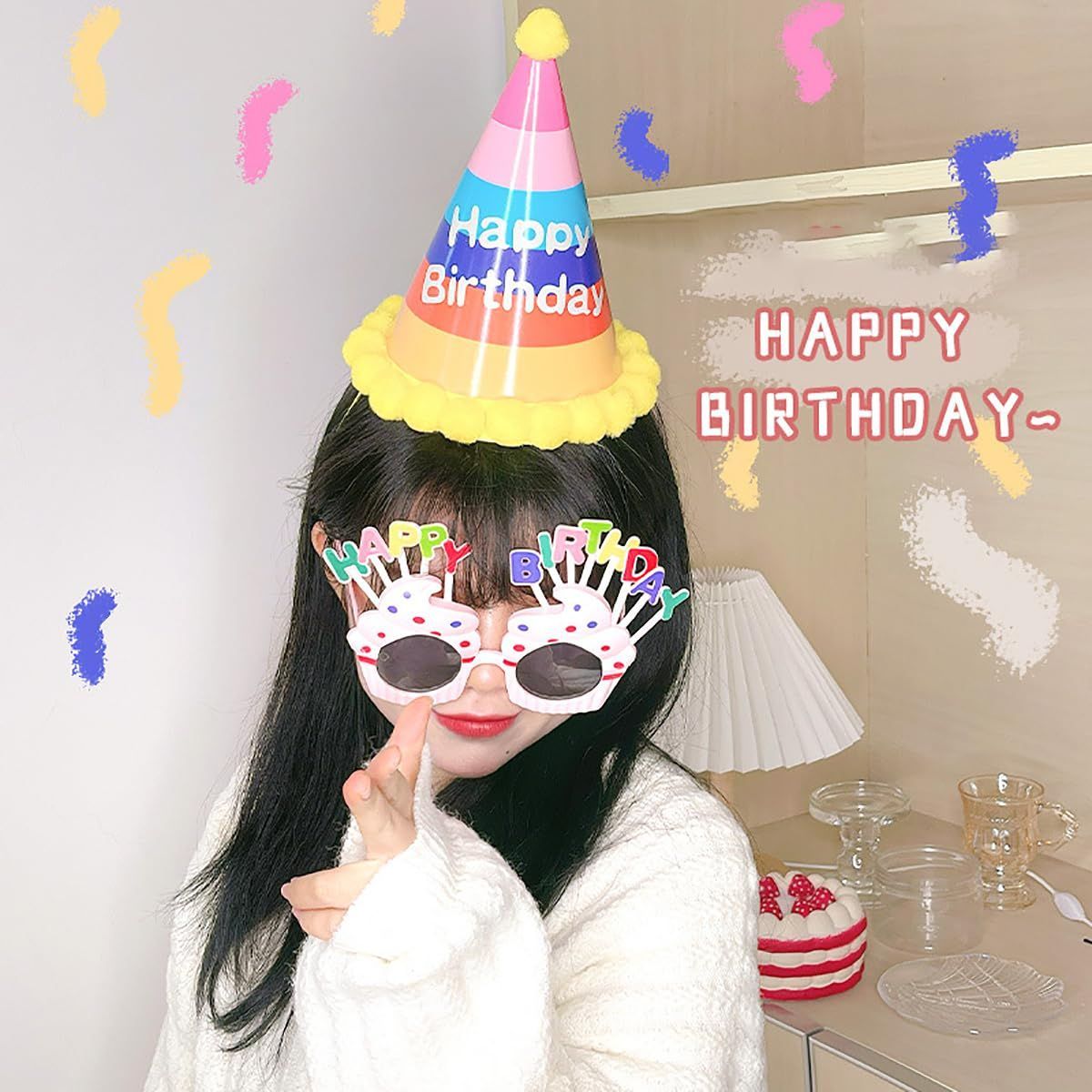 ハッピーバースデー面白いカードのテンプレートPremiumベクトル素材