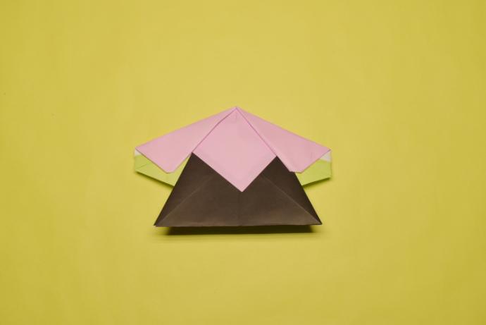 折り紙で立体的な菱餅の折り方！簡単ひな祭り飾りの作り方セツの折り紙処