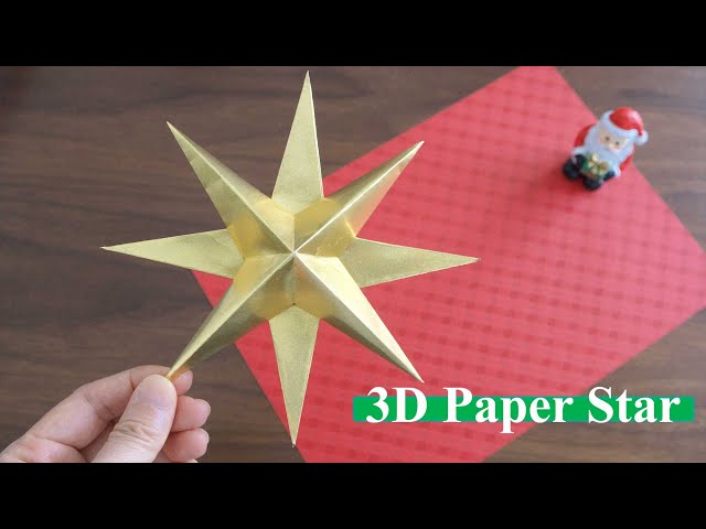 クリスマスの折り紙で星の簡単折り方！ツリーやリースのオーナメント私が幸せになる子育て