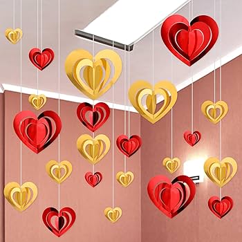 2024年季節の飾り付け２月 バレンタイン牧野北分館