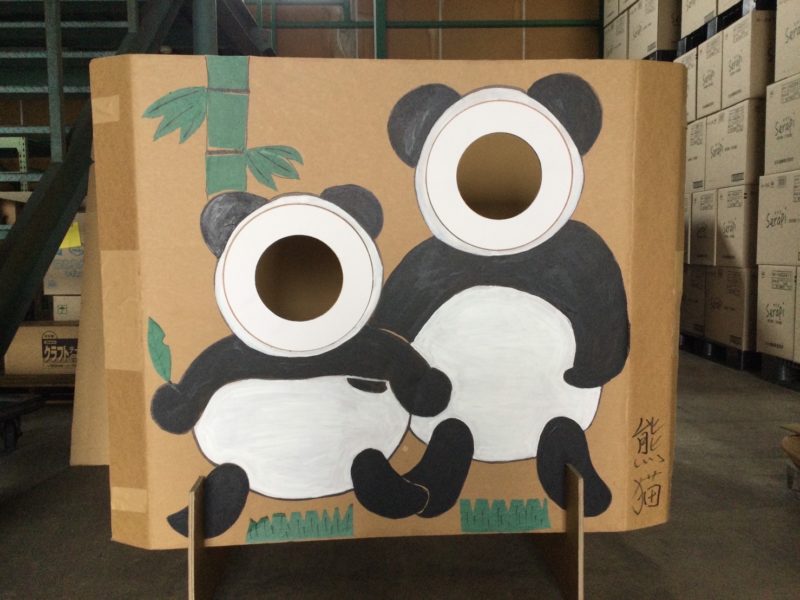 夏祭り 看板 ダンボールTikTok