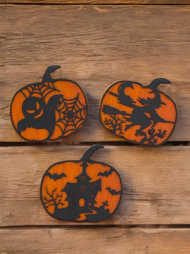 1 セット 30個 ハロウィン木製ペンダント 木製カボチャの切り欠き ハロウィンの木の切り抜き ハロウィンブランクハンギング タグ ハロウィーンのシーンの装飾未完成の木のカボ - メルカリ