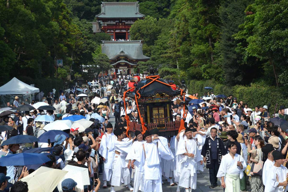 鶴岡八幡宮・例大祭～神童太鼓 ２０１８年 ～ - 湘南鎌倉寺社巡礼