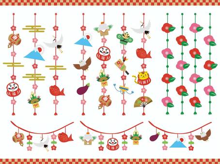 お正月 フェルトで手作りお正月ガーランド お正月 お正月飾り ガーランド 100均diy フェルト フェルト小物 ハンドメイド 手作り 簡単 felt garland sewing handmade