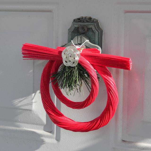 玄関 入り口 お正月飾り LIXIL玄関ドア しめ縄アレンジ しめ縄 などのインテリア実例 - 2018-12-28 21:42:04RoomClip ルームクリップ