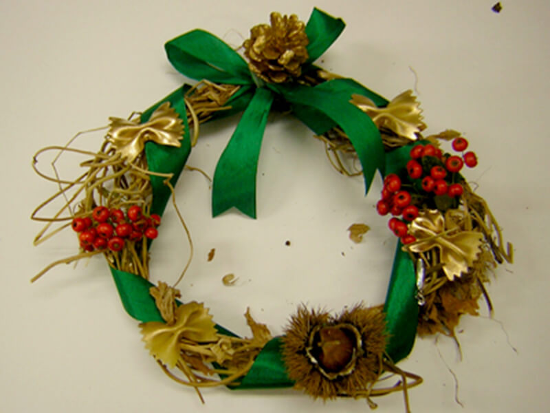お値下げ！ハンドメイド 資材 ワークショップ可 リース 作り方 見本 リボン - メルカリ