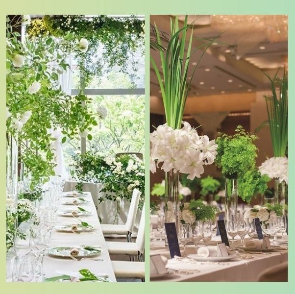 ドライフラワーwedding⭐︎ ふわふわパンパスにたっぷりグリーンと少しの黄色♪結婚式結婚式コーデウェディング装花ウェディングフラワー高砂装花高砂装飾高砂ナチュラルウェディングナチュラルフラワー 披露宴披露宴会場コーディネート披露宴会場